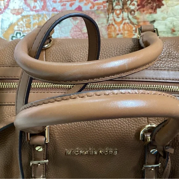 Michael Kors Tan Leather Satchel - Picture 4 of 6
